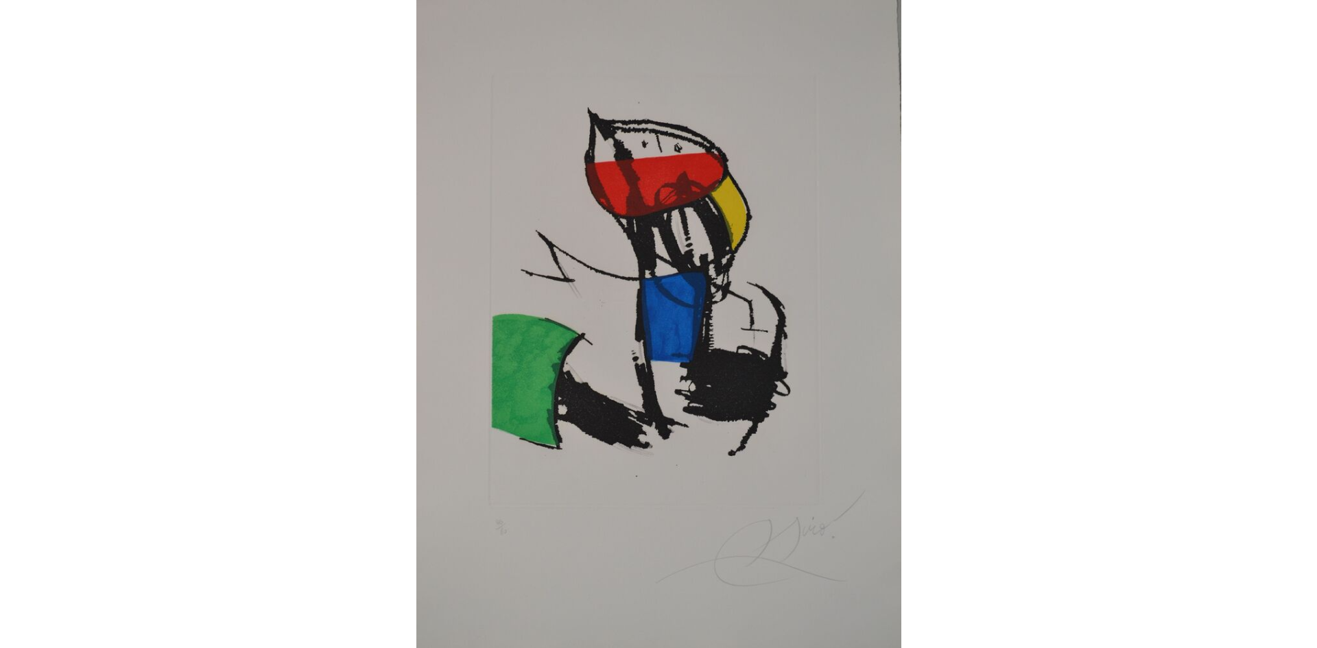 Chanteur De Rues III by Joan Miro