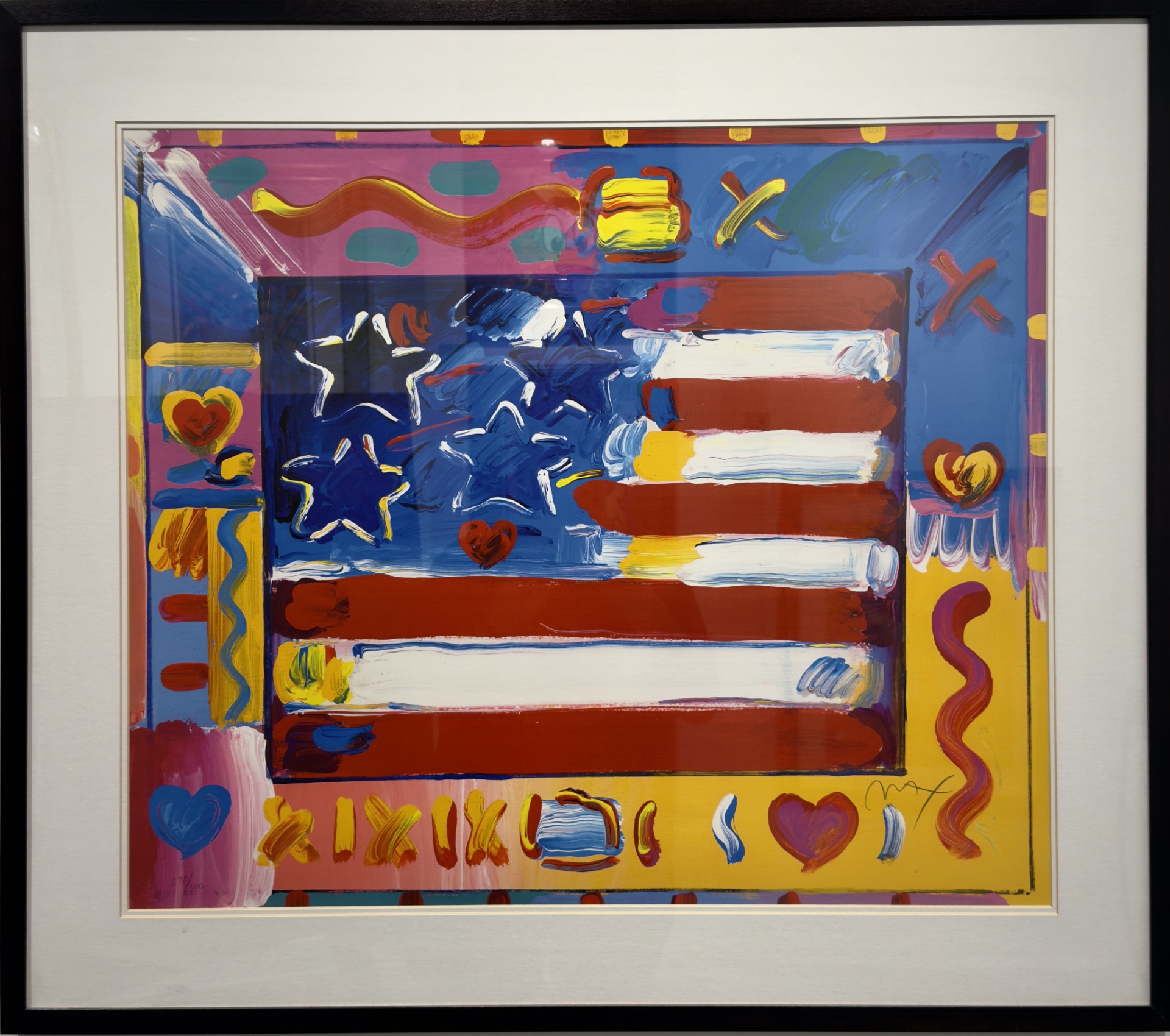 Flag Abstract by Peter Max